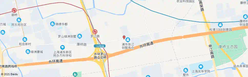 上海康桥东路汇丽集团_公交站地图_上海公交_妙搜公交查询2024