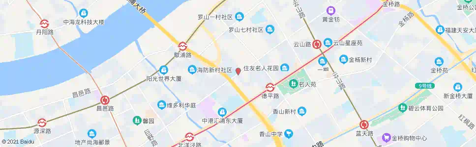 上海博山东路罗山路_公交站地图_上海公交_妙搜公交查询2024