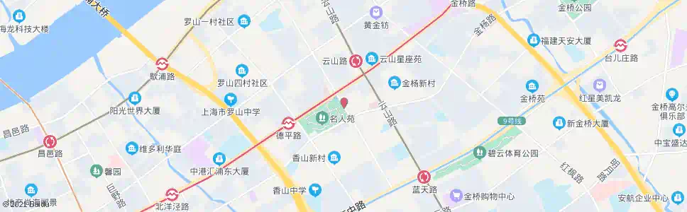 上海居家桥路金杨路_公交站地图_上海公交_妙搜公交查询2024