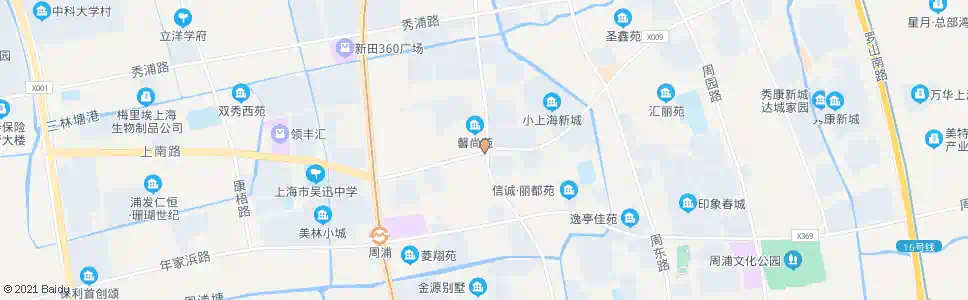 上海上南路康沈路_公交站地图_上海公交_妙搜公交查询2024