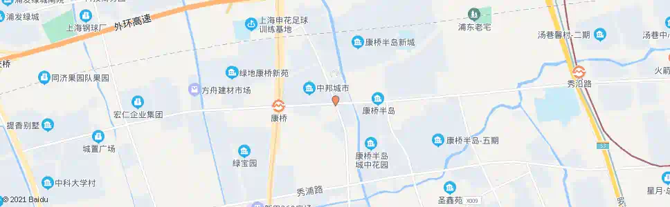 上海秀沿路康沈路_公交站地图_上海公交_妙搜公交查询2024