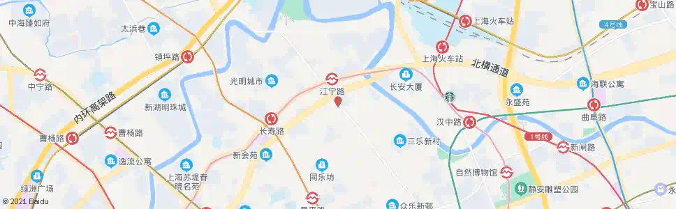 上海江宁路安远路_公交站地图_上海公交_妙搜公交查询2024