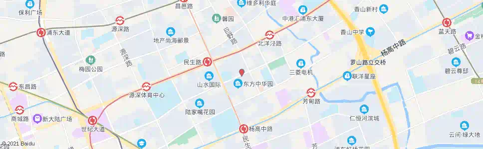 上海羽山路民生路_公交站地图_上海公交_妙搜公交查询2024