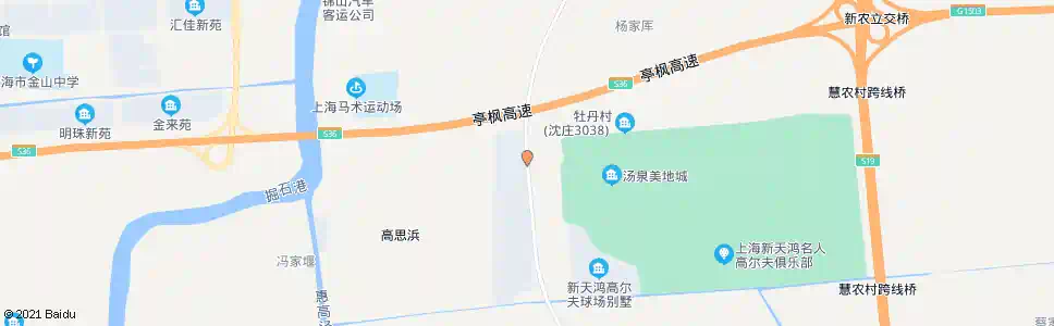 上海金石公路沈三路_公交站地图_上海公交_妙搜公交查询2024