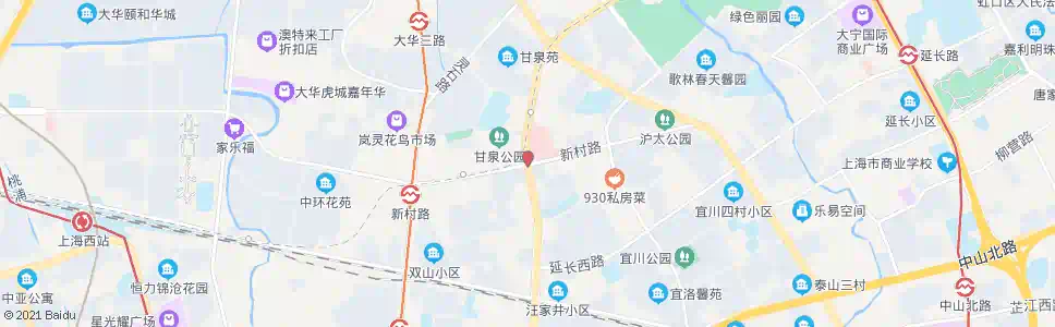 上海志丹路新村路(甘泉新村)_公交站地图_上海公交_妙搜公交查询2024