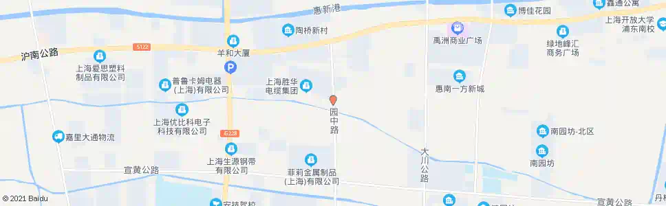 上海园中路_公交站地图_上海公交_妙搜公交查询2024