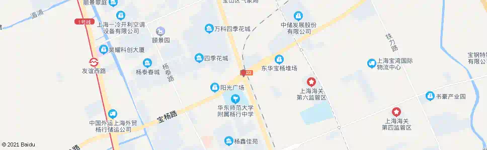 上海江杨北路宝杨路_公交站地图_上海公交_妙搜公交查询2024