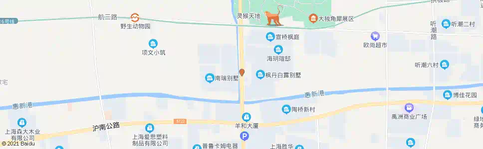 上海南六公路(枫丹白露)_公交站地图_上海公交_妙搜公交查询2024