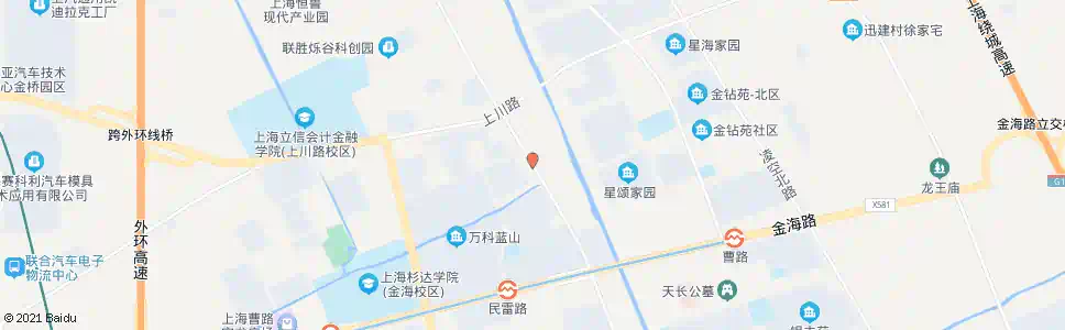 上海川沙路民春路_公交站地图_上海公交_妙搜公交查询2024