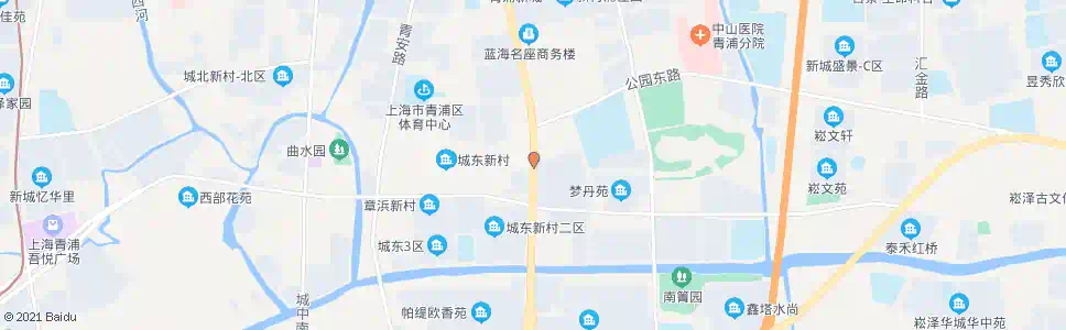 上海外青松公路公园路(桂花园)_公交站地图_上海公交_妙搜公交查询2024