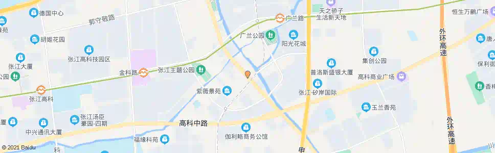 上海张江路紫薇路_公交站地图_上海公交_妙搜公交查询2024