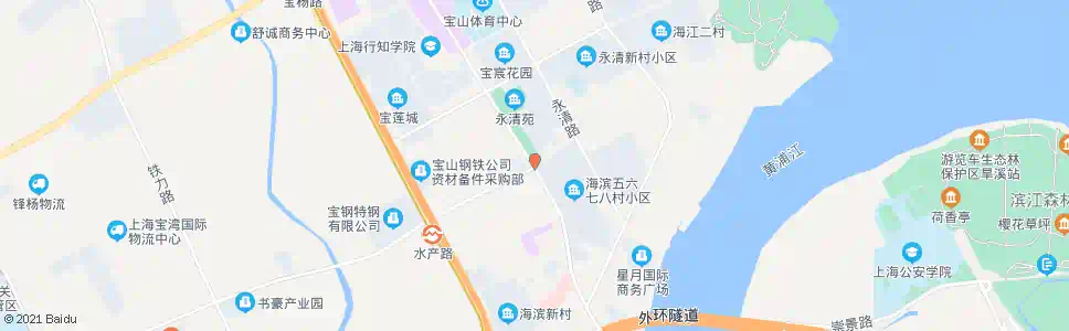 上海水产路牡丹江路_公交站地图_上海公交_妙搜公交查询2024