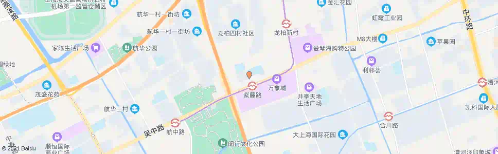 上海紫藤路吴中路_公交站地图_上海公交_妙搜公交查询2024