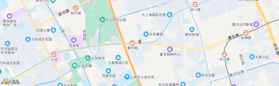 上海漕宝路星中路_公交站地图_上海公交_妙搜公交查询2024