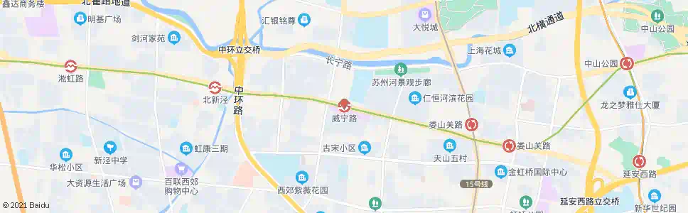 上海威宁路仙霞路_公交站地图_上海公交_妙搜公交查询2024