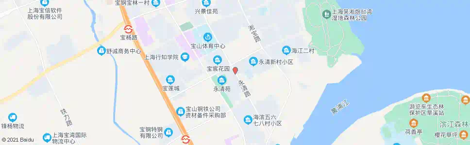 上海永清路双城路_公交站地图_上海公交_妙搜公交查询2024