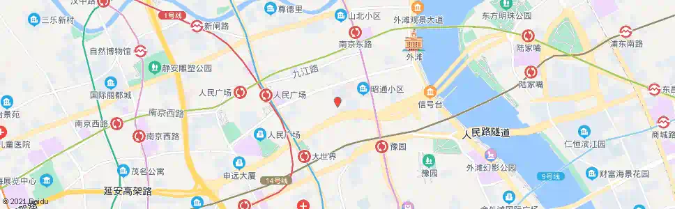 上海福建中路延安东路_公交站地图_上海公交_妙搜公交查询2024