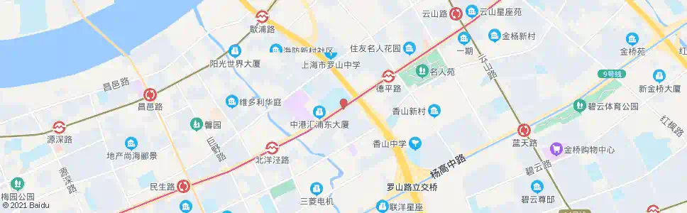 上海罗山路张杨路_公交站地图_上海公交_妙搜公交查询2024