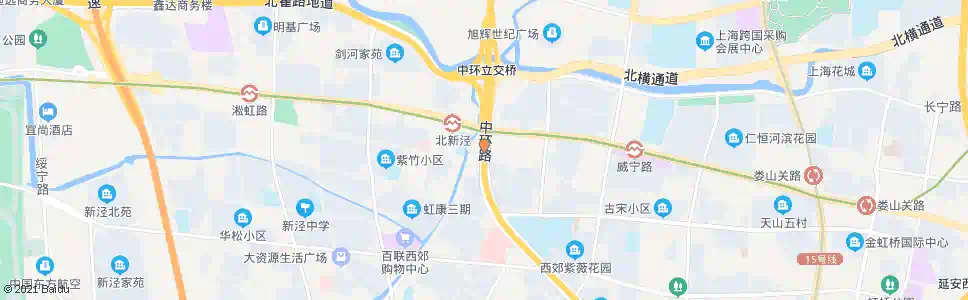 上海北虹路新渔路_公交站地图_上海公交_妙搜公交查询2024