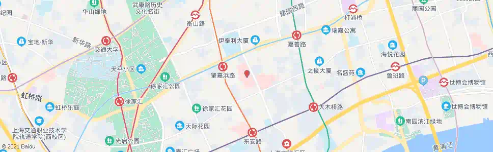 上海斜土路枫林路(中山医院)_公交站地图_上海公交_妙搜公交查询2024