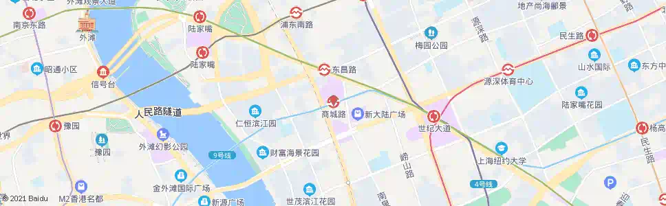 上海浦城路商城路_公交站地图_上海公交_妙搜公交查询2024