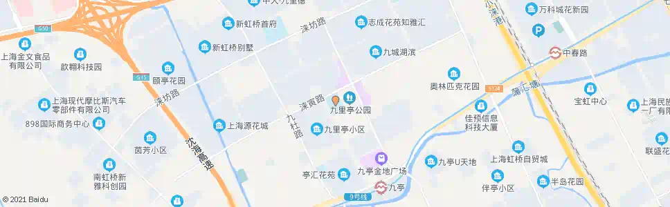 上海九亭第四小学_公交站地图_上海公交_妙搜公交查询2024