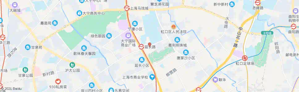 上海延长路广延路_公交站地图_上海公交_妙搜公交查询2024