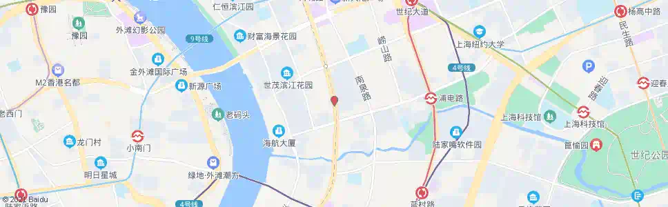 上海浦东南路浦电路_公交站地图_上海公交_妙搜公交查询2024