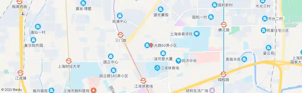 上海市光路三门路_公交站地图_上海公交_妙搜公交查询2024