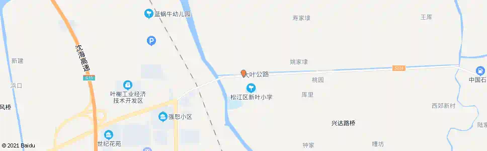 上海大叶公路孟溪公路_公交站地图_上海公交_妙搜公交查询2024