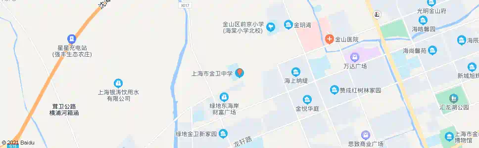 上海金卫中学_公交站地图_上海公交_妙搜公交查询2024