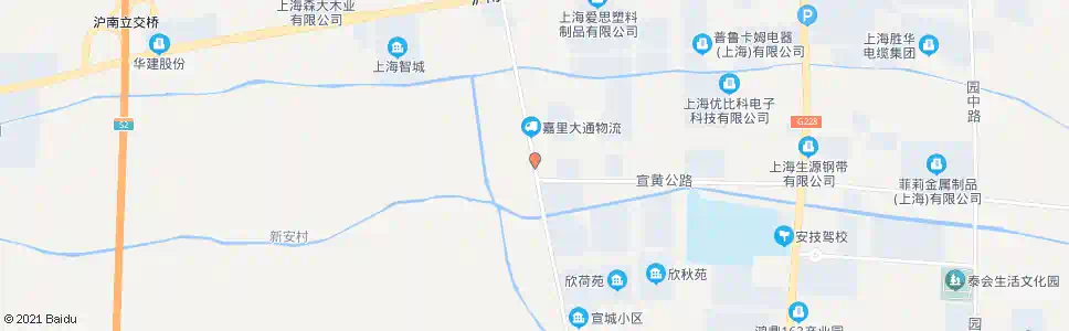 上海六奉公路宣黄公路_公交站地图_上海公交_妙搜公交查询2024