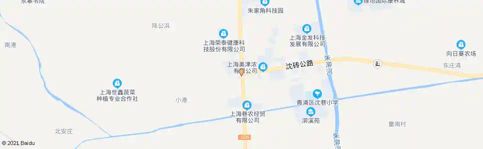 上海朱枫公路沈砖公路_公交站地图_上海公交_妙搜公交查询2024