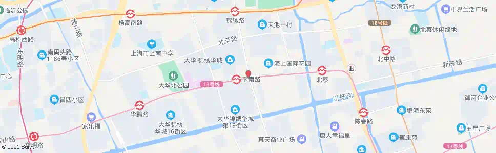 上海锦绣路成山路_公交站地图_上海公交_妙搜公交查询2024