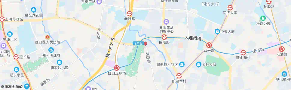 上海欧阳路大连西路_公交站地图_上海公交_妙搜公交查询2024