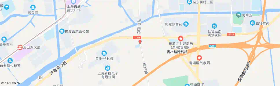 上海青昆路城南村_公交站地图_上海公交_妙搜公交查询2024