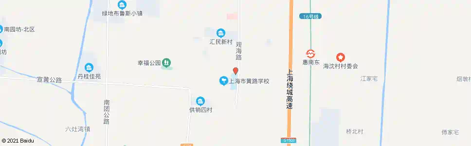 上海黄路中学_公交站地图_上海公交_妙搜公交查询2024