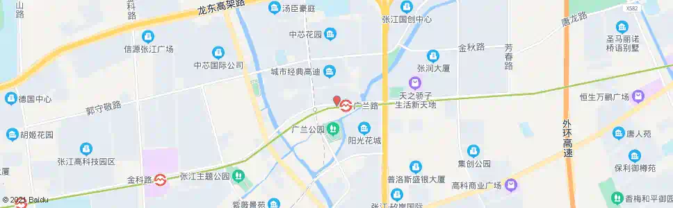 上海祖冲之路广兰路_公交站地图_上海公交_妙搜公交查询2024