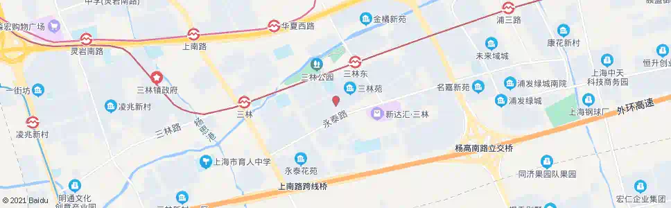 上海环林西路永泰路_公交站地图_上海公交_妙搜公交查询2024