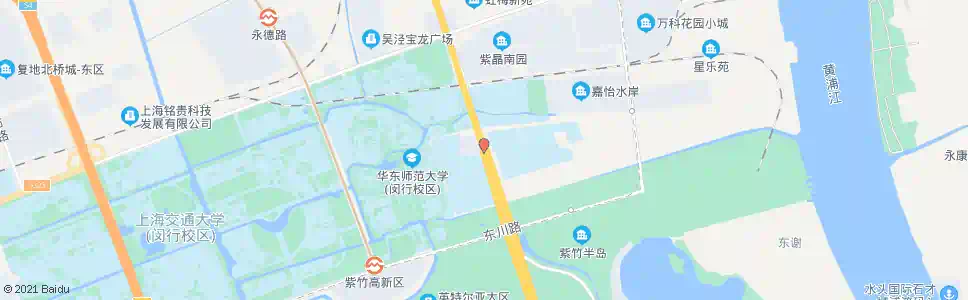 上海虹梅南路东海学院_公交站地图_上海公交_妙搜公交查询2024