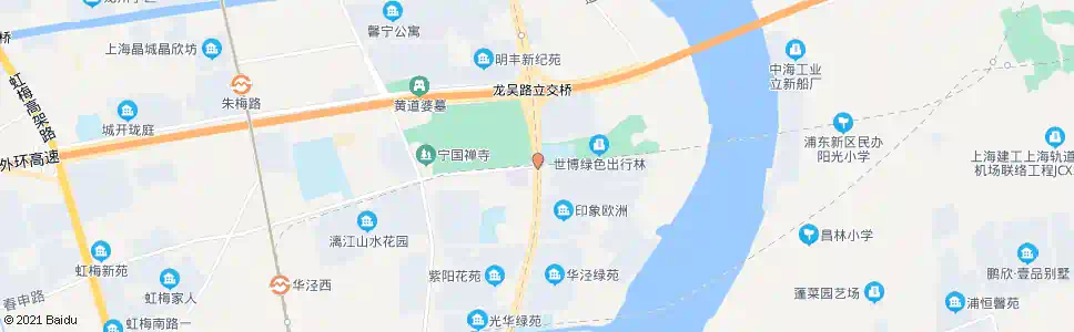 上海长发路华泾路_公交站地图_上海公交_妙搜公交查询2024