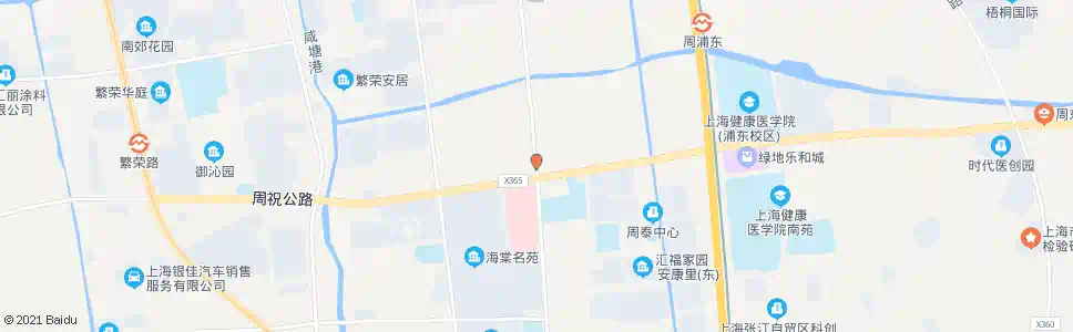 上海周祝公路周园路_公交站地图_上海公交_妙搜公交查询2024