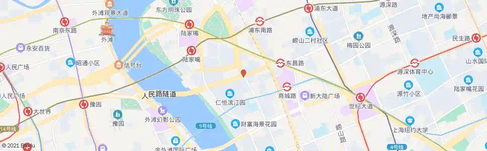 上海陆家嘴环路浦城路_公交站地图_上海公交_妙搜公交查询2024