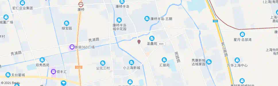 上海周东路秀浦路_公交站地图_上海公交_妙搜公交查询2024