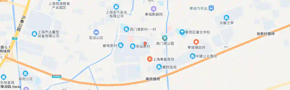 上海奉城中学_公交站地图_上海公交_妙搜公交查询2024