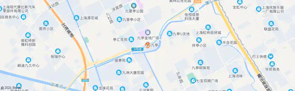 上海九亭地铁站(沪松公路沪亭南路)_公交站地图_上海公交_妙搜公交查询2024