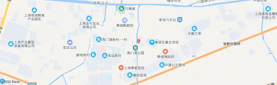 上海奉城高级中学(招呼站)_公交站地图_上海公交_妙搜公交查询2024