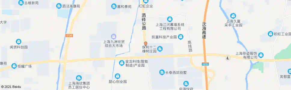 上海莘砖公路泗砖公路_公交站地图_上海公交_妙搜公交查询2024