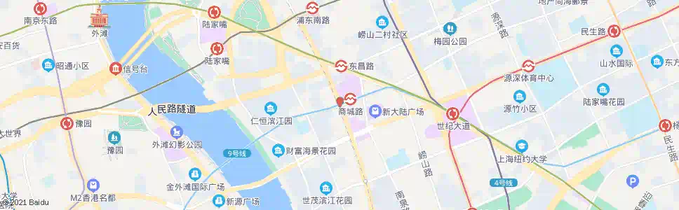 上海商城路浦东南路_公交站地图_上海公交_妙搜公交查询2024