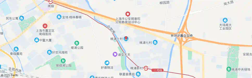 上海白丽路银杏路(桃浦十村)_公交站地图_上海公交_妙搜公交查询2024